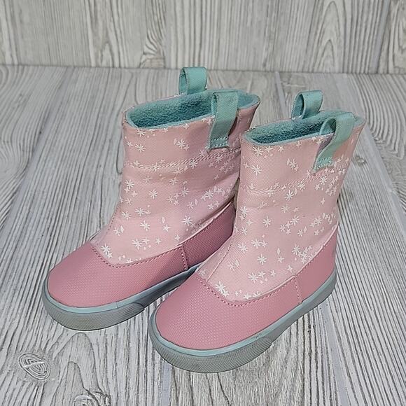 See Kai Run Ripley Weatherproof Pull On Boots Pink Kids Size Toddler 5 - Picture 10 of 14